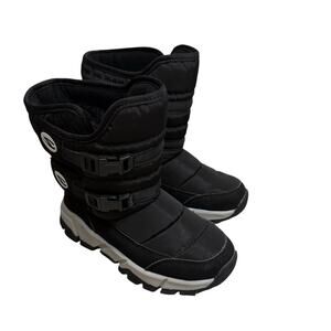 Hobibear Boys Snow Boots Black Winter Waterproof Slip Resistant Sz 2